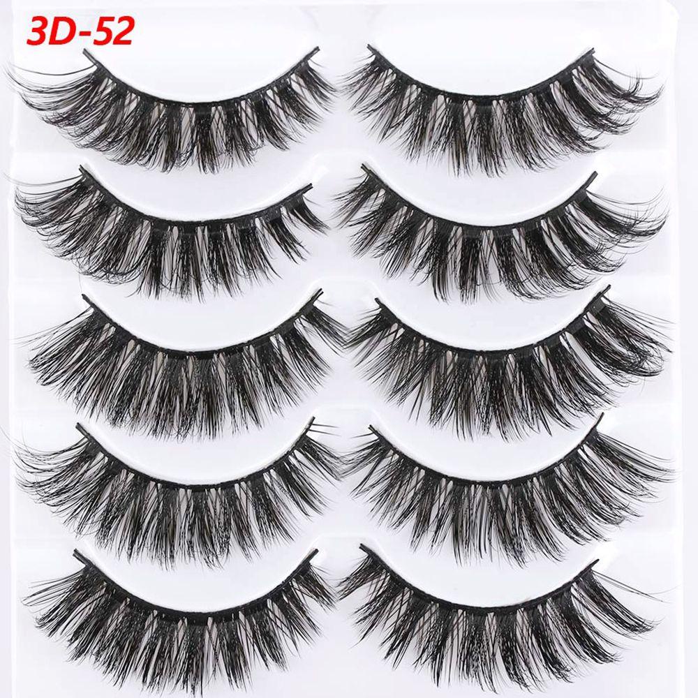 BORAG Set 5 Cặp Lông Mi Giả Dài Và Dày Tự Nhiên Chuyên Nghiệp SKONHED