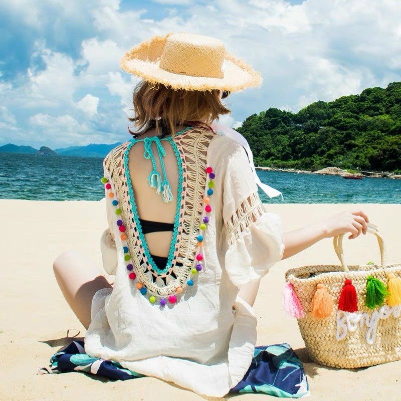 Áo đi biển hở lưng hàng QCL1
