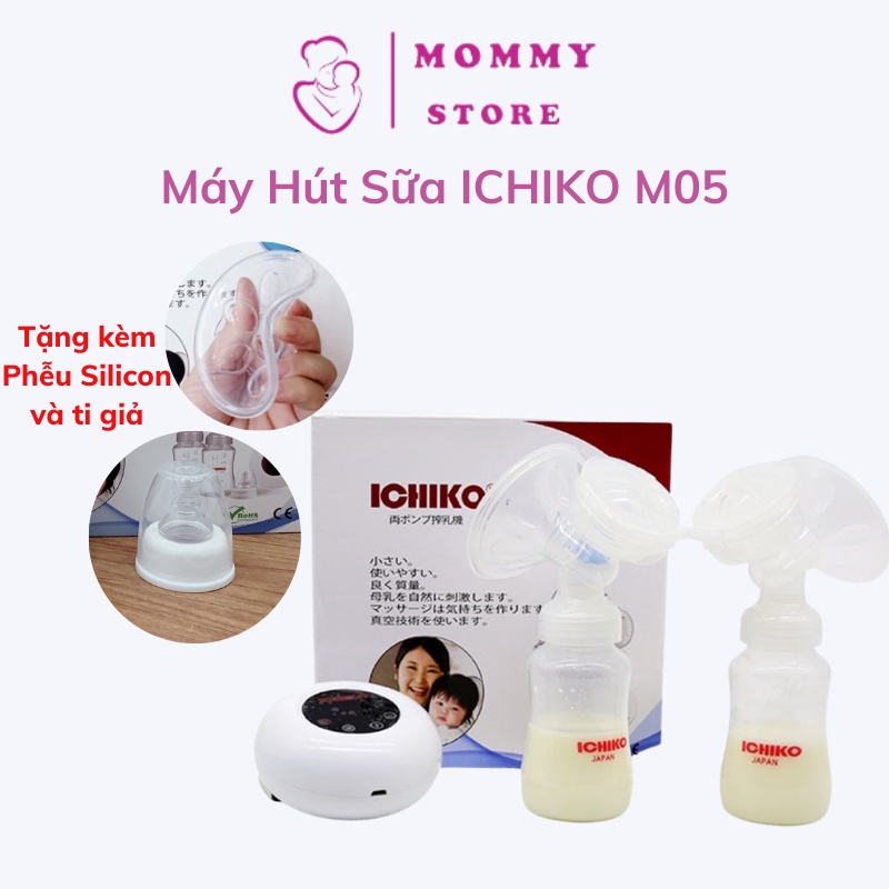 Máy Hút Sữa Điện Đôi ICHIKO Nhật Bản Phiên Bản M05 Có Màn Hình, máy vắt sữa cho mẹ