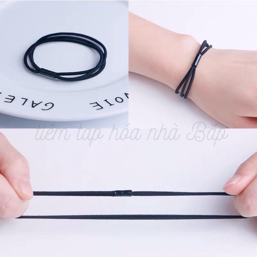 Dây Chun Buộc Tóc 3 Sợi Nhiều Màu Siêu Chắc Chắn