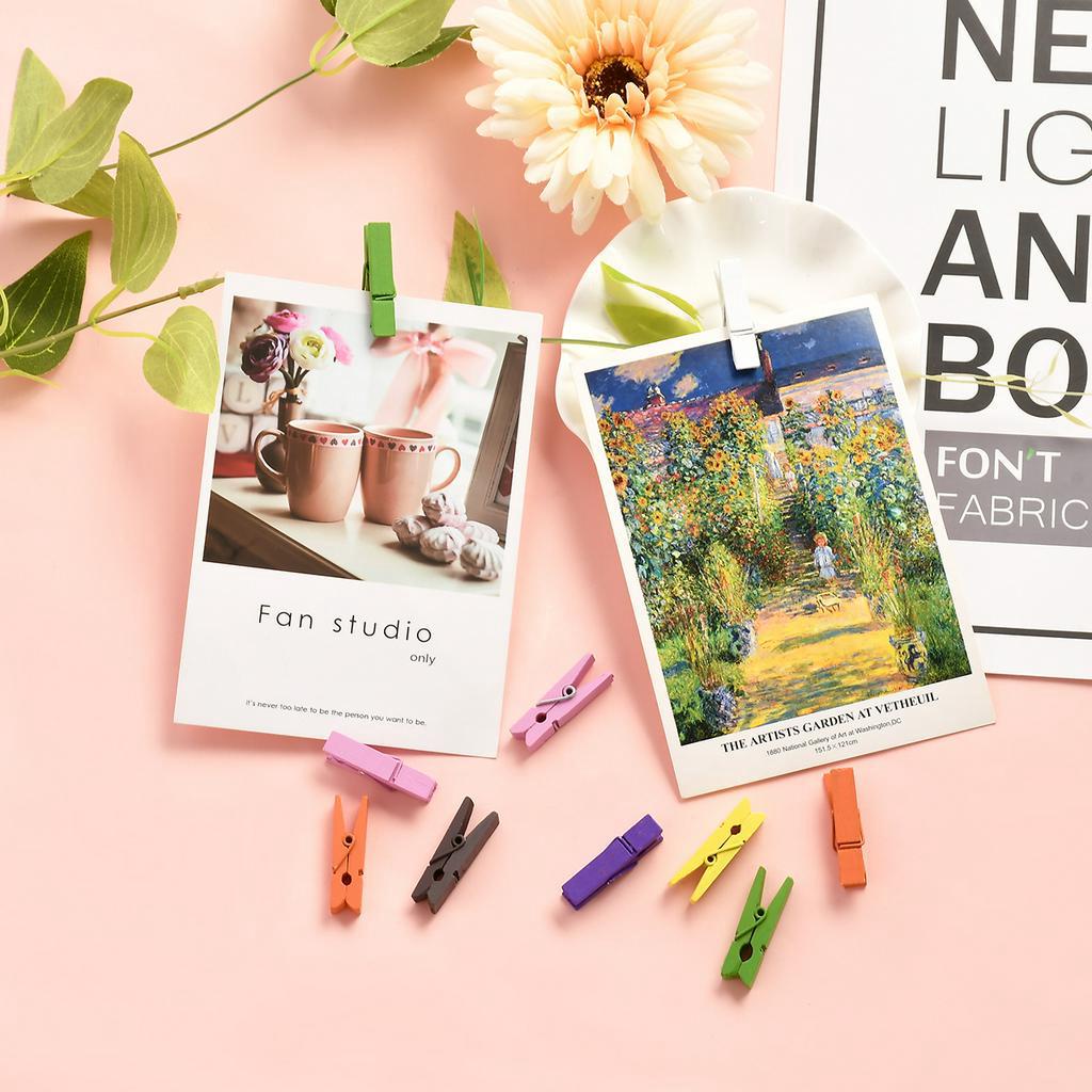 Kẹp Gỗ Treo Ảnh Tiện Lợi Nhiều Màu