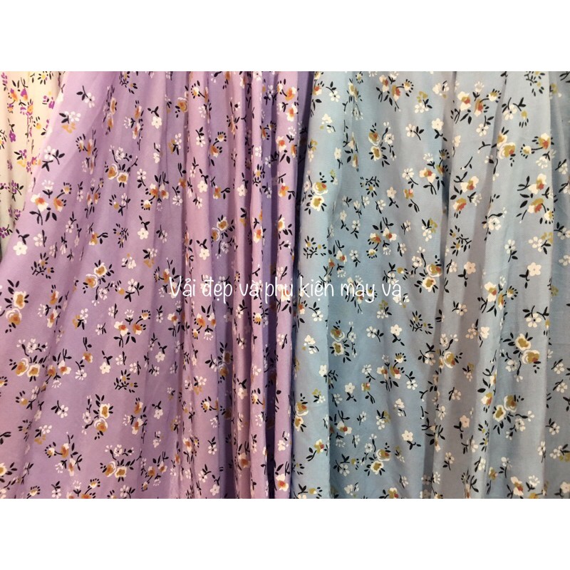 Vải Đũi Hoa Nhí chất mát và đẹp