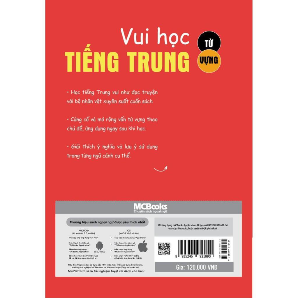 Sách - Vui Học Tiếng Trung - Từ Vựng (Tái Bản 2020)