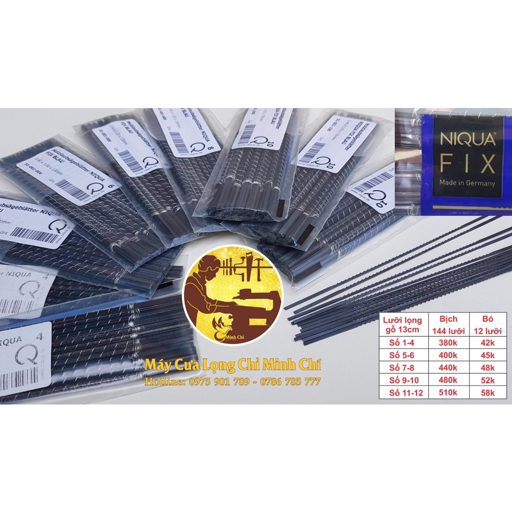 Lưỡi cưa lọng chỉ Sử dụng cho cưa tay và cưa máy