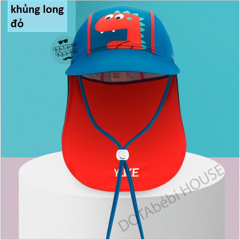 [SIZE TO] UPF 50+ Mũ nón bơi/đi biển che gáy - chống nắng size đại cho bé lớn - DOTAbébi HOUSE
