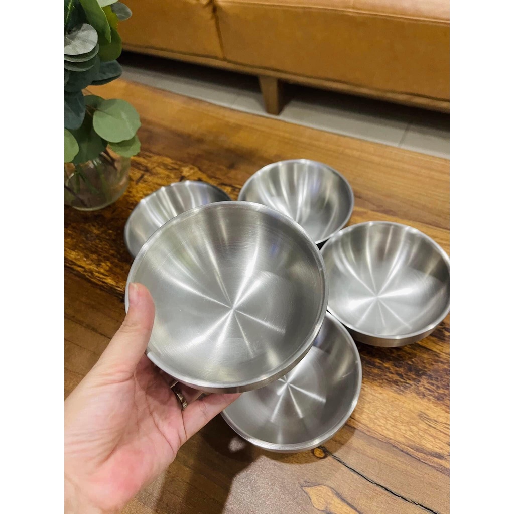 Chén  cơm inox 304 , 2 lớp dày  , loại lớn không nắp