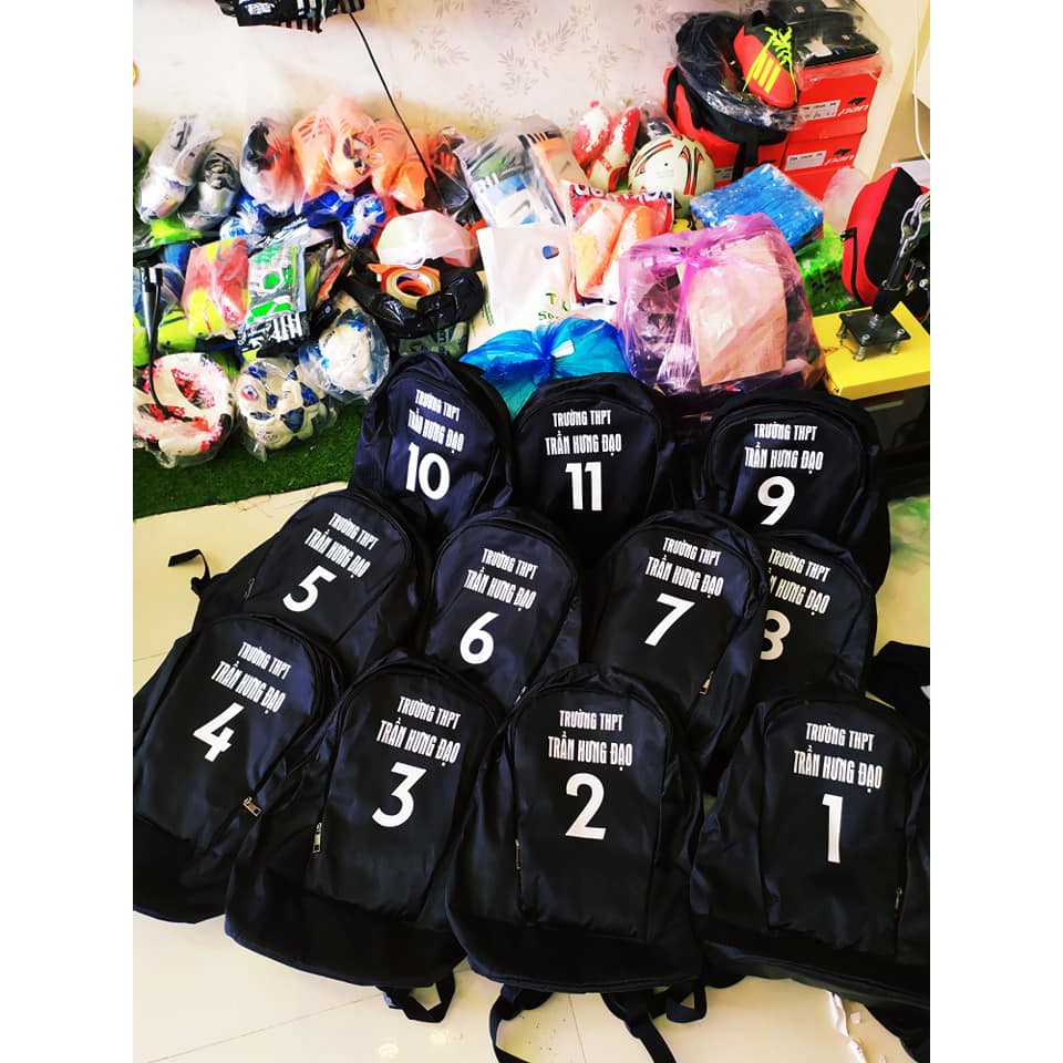 Balo Thể Thao In Ấn TÊN + SỐ + LOGO Theo Yêu cầu, Miễn Phí In Ấn