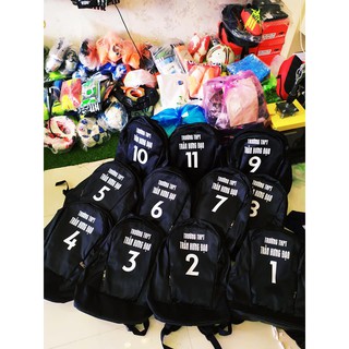 Balo Thể Thao In Ấn TÊN + SỐ + LOGO Theo Yêu cầu, Miễn Phí In Ấn