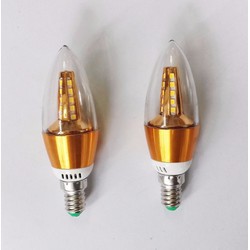 10 Bóng đèn Led nến 5w quả nhót đuôi E27 sáng trắng Posson LCP-5E27