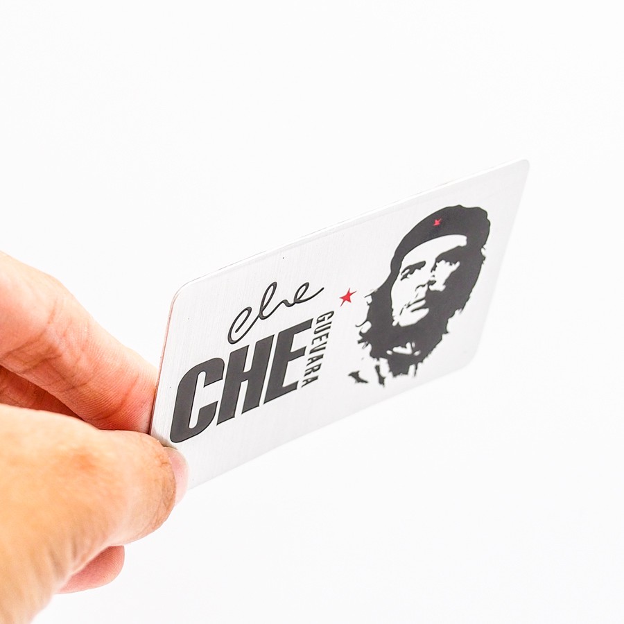 Set 2 Sticker Metal dán xe - Che Guevara - STICKER FACTORY