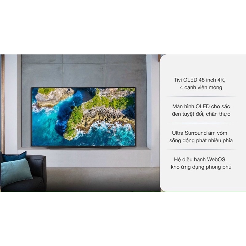 Smart Tivi OLED LG 4K 48 inch 48CXPTA ( Hàng tồn kho Bảo hành chính hãng 2 năm)