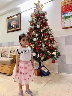 SET VÁY ÁO THUỶ THỦ TIM HỒNG CHO BÉ