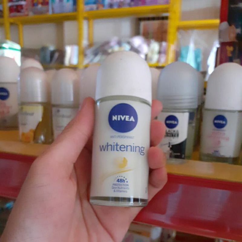 lăn khử mùi Nivea lọ 50ml đủ loại ( dry comfort , whitening )