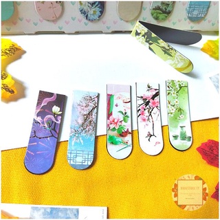 Bookmark Nam Châm Đánh Dấu Sách - Phong Cảnh Cổ Trang (Mẫu Ngẫu Nhiên)