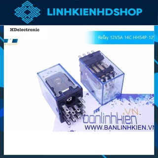 Rơ le (relay) trung gian omron 12V, 24V, 220V 5A HH54P 14 chân