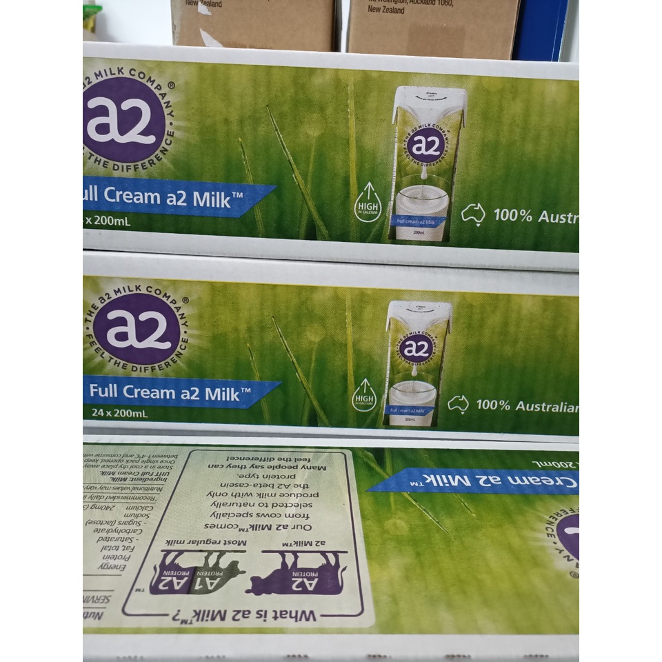 [HÀNG CHÍNH HÃNG] Thùng 24 Hộp Sữa Tươi A2 Full Cream 200ml