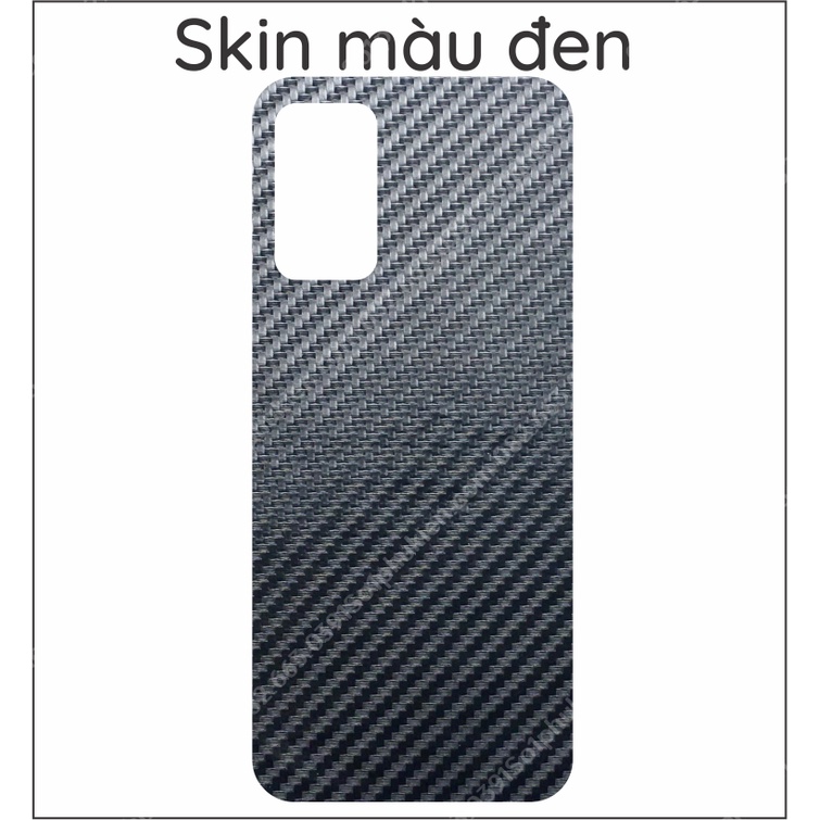 Miếng dán mặt lưng skin carbon Oppo A55 4G / 5G