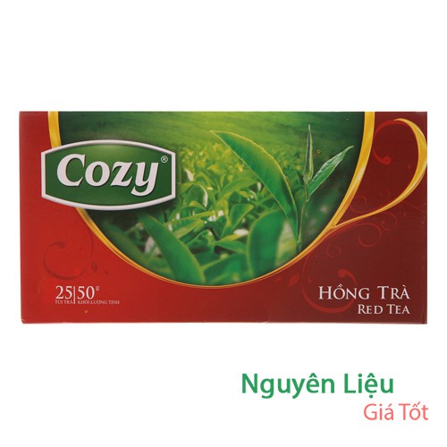 Trà Cozy Túi Lọc Hương Dâu - Đào - Bạc Hà - Hồng Trà - Nhài - Trà xanh- Sen(50g)