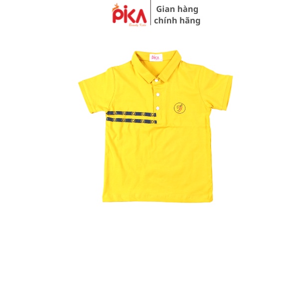 Áo cổ trụ cho bé trai - Pika kids - chất liệu cotton - Quần áo trẻ em từ 22-40kg