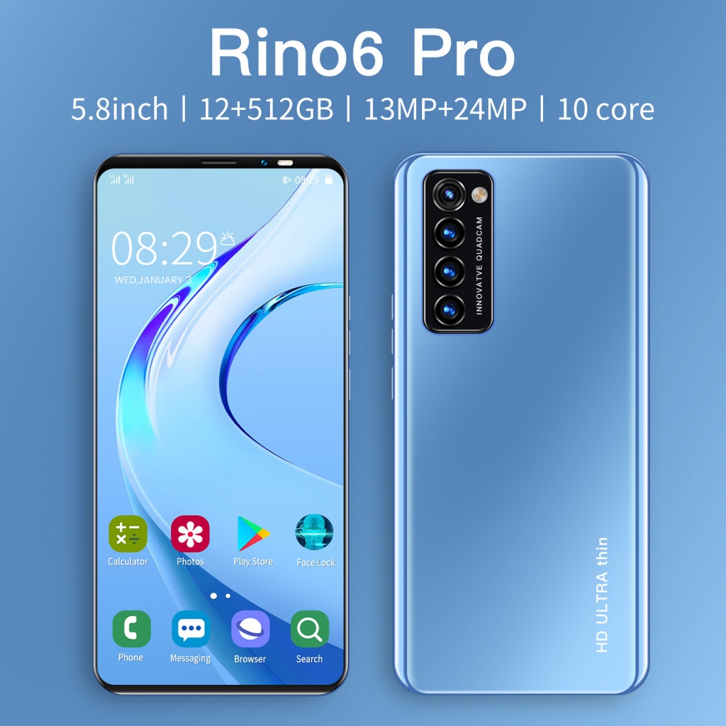 OPPO Điện thoại Rino 6 Pro màn hình lớn HD Android 5G dung lượng lớn thẻ kép ở chế độ chờ | BigBuy360 - bigbuy360.vn