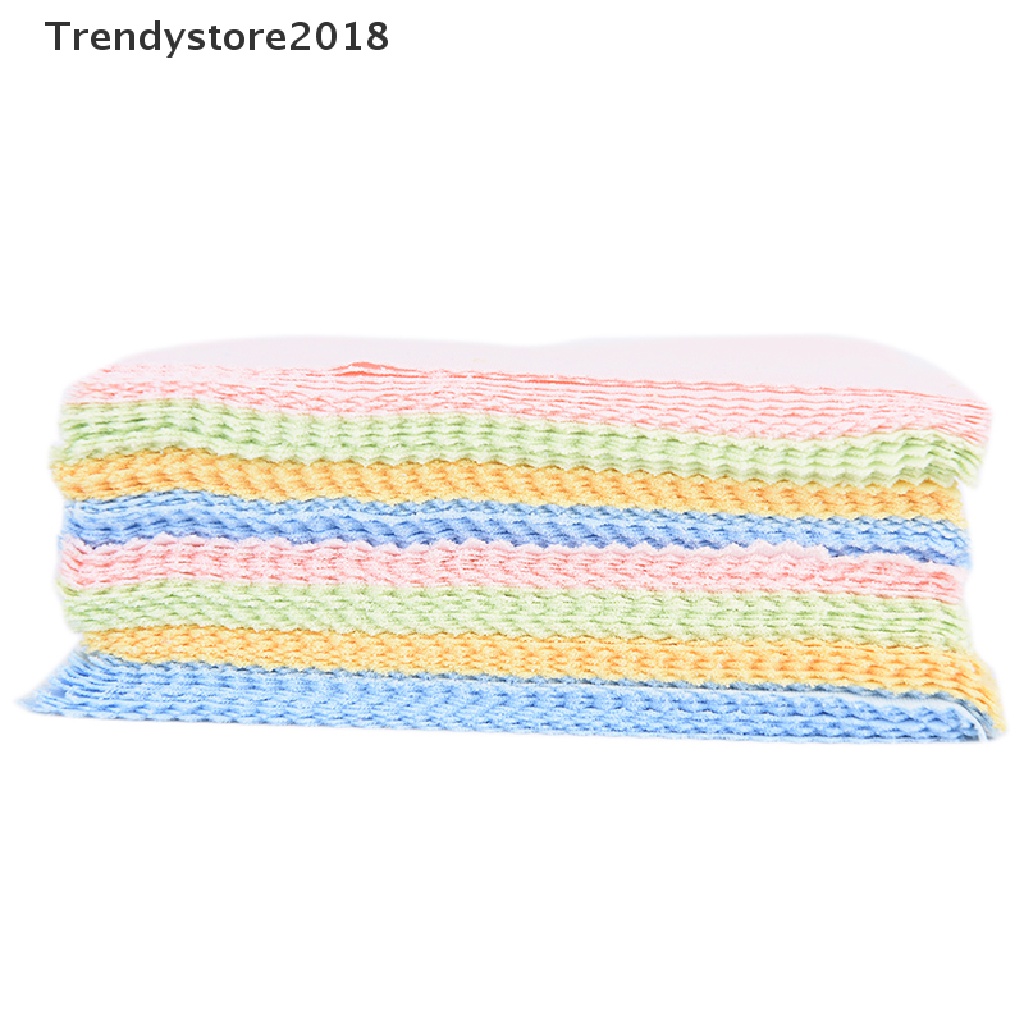 Bộ 10 khăn lau ống kính máy ảnh/điện thoại bằng sợi microfiber thời trang 2018