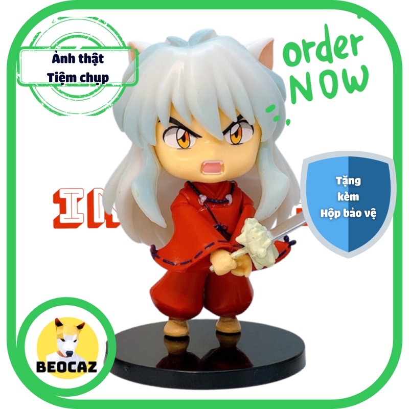 [Tặng Hộp Bảo Vệ] Set mô hình mẫu to 8cm Inuyasha Khuyển Dạ xoa Seshomaru Kagome Kikyo ship hoả tốc Beocaz