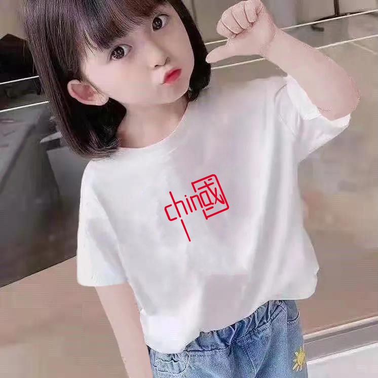 Hàng Mới Về Mới Áo Thun Cotton Tay Ngắn Phong Cách Mới ~ 2022 Cho Bé Gái