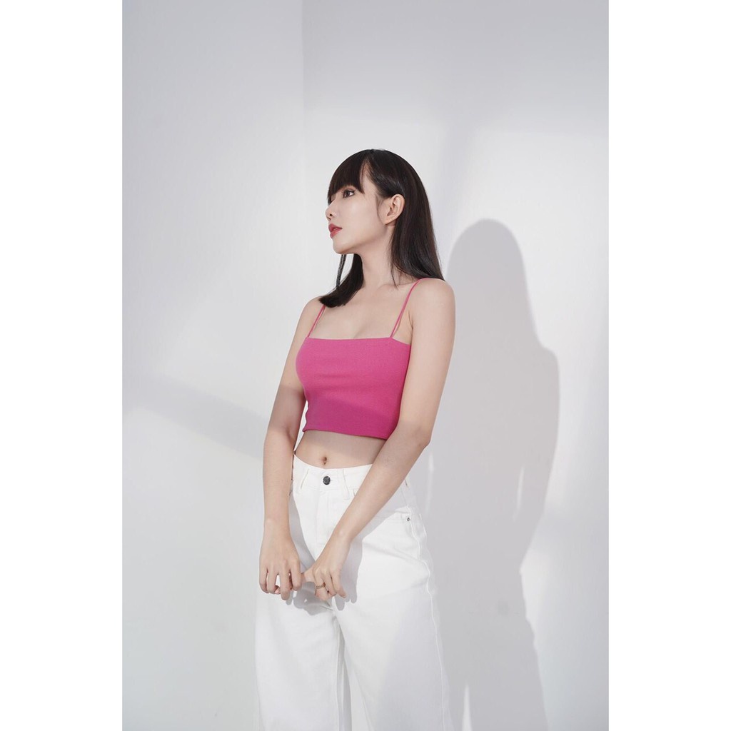 [Hot Deal ngày 15 hàng tháng] Áo Croptop 2 Dây Sợi BÚN chất Cotton AO34