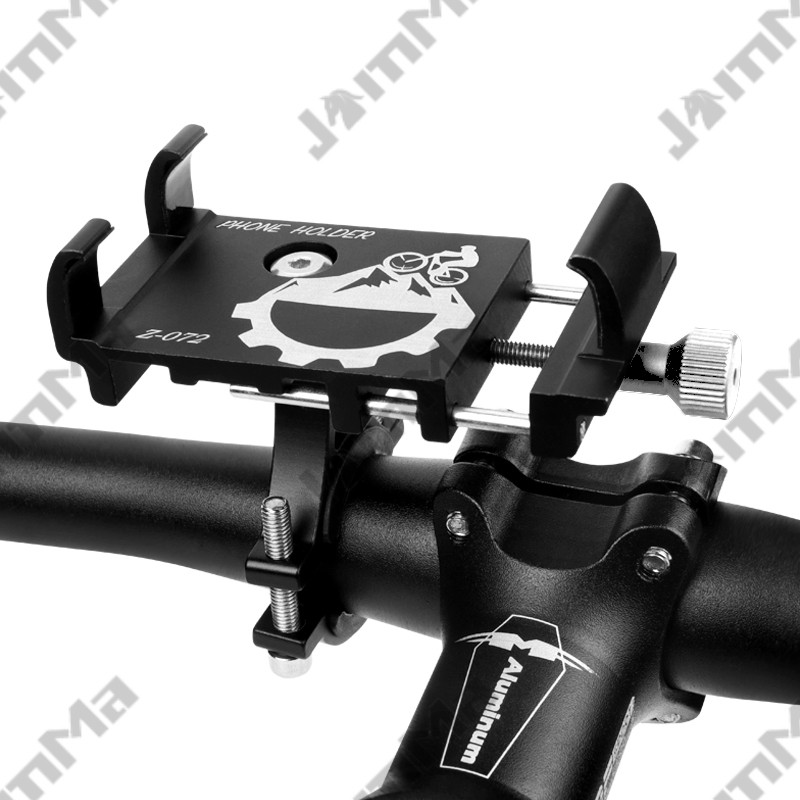 Bicycle phone holder, aluminum alloy, can rotate 360°