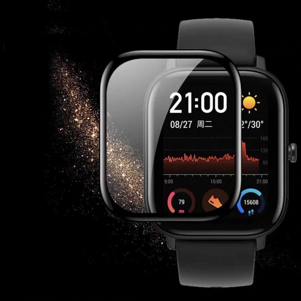 YIFILM Kính Cường Lực Cong 20D Cho Đồng Hồ Thông Minh Huami Amazfit GTS 4 mini