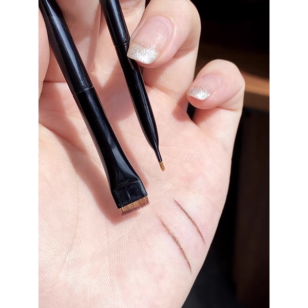 Cọ Kẻ Mắt, Bọng Mắt, Chân Mày Đầu Vát Cán Nhựa Cao Cấp - Eyeliner & Eyebrow Brush