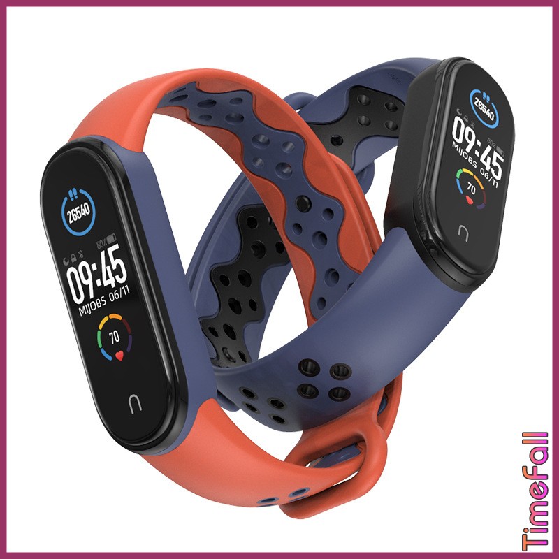 Dây đeo cao su mi band 6, Miband 5 thể thao chính hãng MIJOBS - dây đeo thay thế thể thao NIKE mi band 5, miband 6