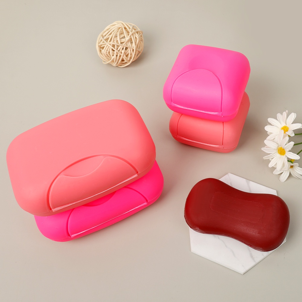 Hộp Đựng Xà Phòng Bằng Nhựa Mini Chống Thấm Nước Chống Rò Rỉ Có Nắp Đậy Dùng Khi Đi Du Lịch