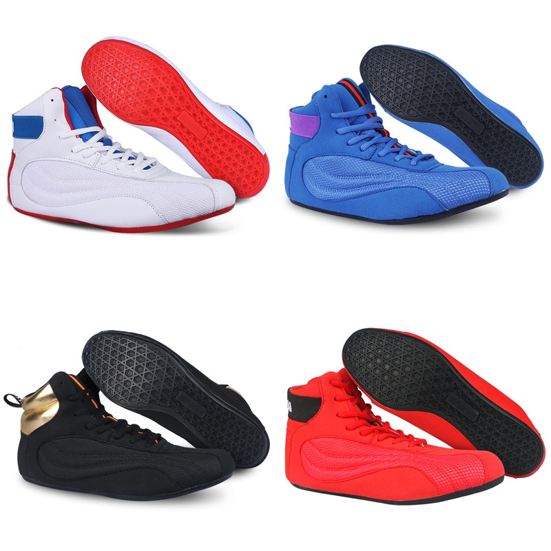 Giày Bốt Boxing Thoáng Khí Trọng Lượng Nhẹ Chống Trượt Cho Nam Nữ Size 35-46 Mới