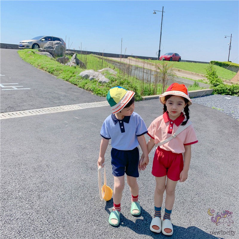 Set áo thun tay ngắn + quần đùi phong cách Hàn Quốc năng động trẻ trung dành cho bé