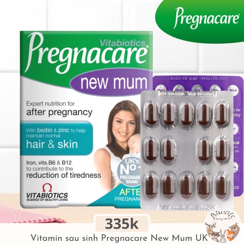 Vitamin cho mẹ sau sinh Pregnacare New Mum UK