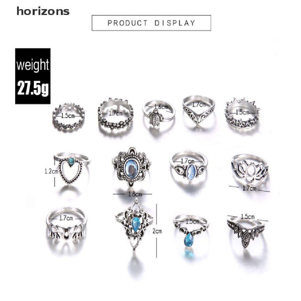 Set 13 Nhẫn Đeo Tay Phong Cách Boho Thời Trang Cho Nữ