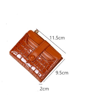 Ví KAITIFEI cầm tay mini dạng gập nhỏ gọn chất liệu da PU thời trang dành cho nữ