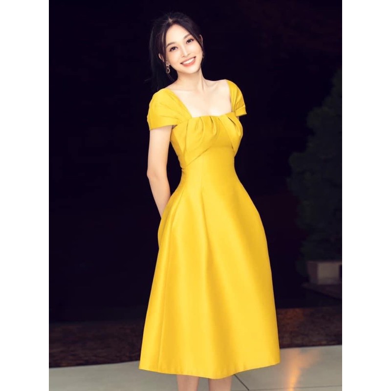 Đầm dự tiệc cúp ngực xếp li