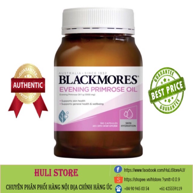 Tinh dầu hoa anh thảo Blackmores Evening Primrose Oil