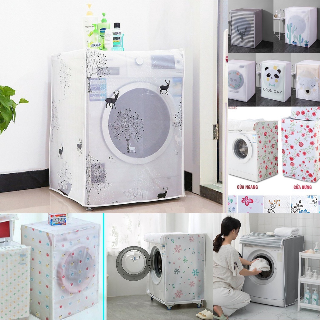 Vỏ Bọc Máy Giặt, Áo Trùm Máy Giặt Cửa Ngang Chống Thấm Nước