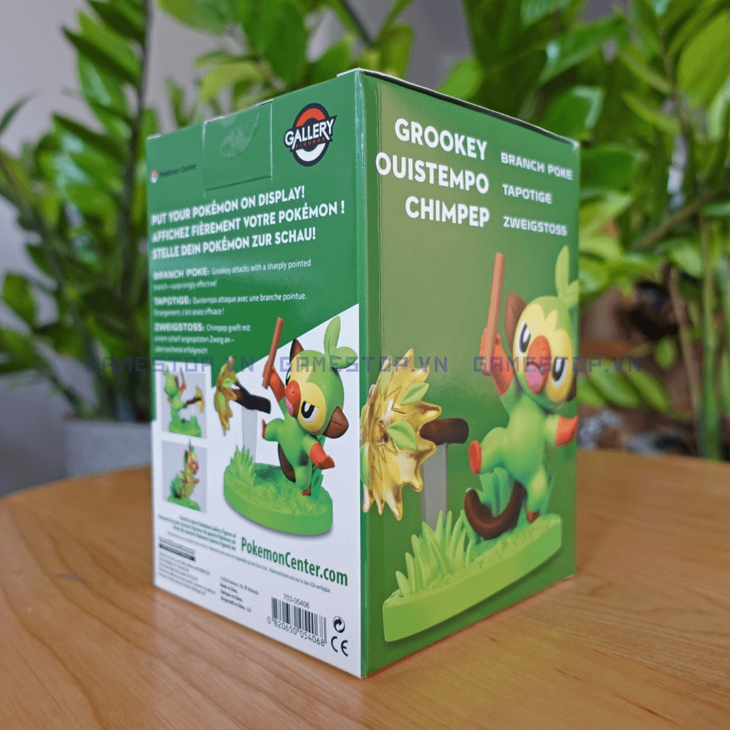 Mô hình Pokemon Grookey/Sarunori 5cm Branch Poke Gallery Nhựa PVC, ABS CHÍNH HÃNG MỸ GAL02 Pokemoncenter
