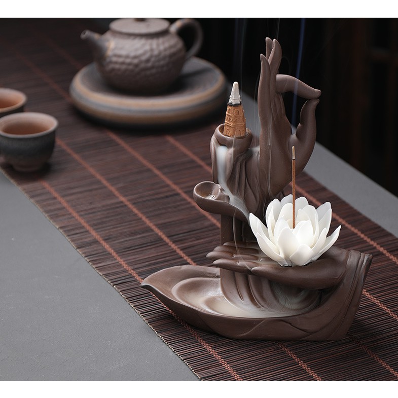 [MUA NHIỀU GIẢM GIÁ] Thác Khói Trầm Hương Phật Thủ Liên Hoa - ms06 | BigBuy360 - bigbuy360.vn