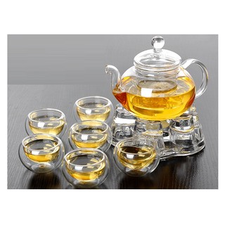 Bộ ấm chén pha trà thủy tinh Zeno SET30