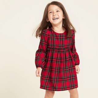 ĐẦM KẺ SỌC XANH ĐỎ OLDNAVYY XUẤT DƯ CHO BÉ ĐẦM NOEL CARO CHO BÉ