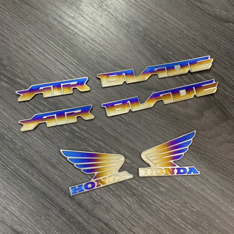COMBO TEM TITAN CHỮ AIR BLADE VÀ LOGO CÁNH CHIM TITAN