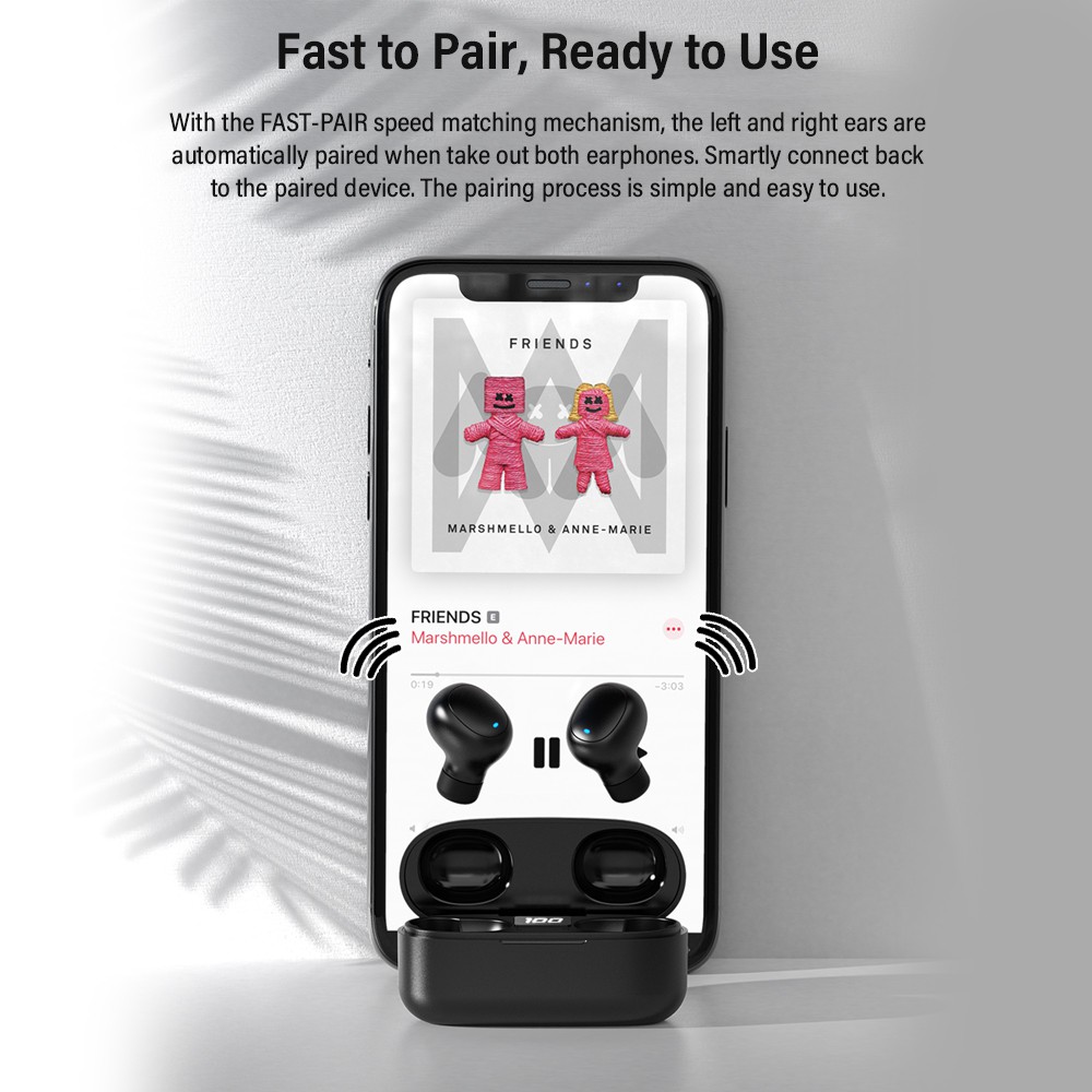 Tai Nghe Bluetooth DACOM ,Công Nghệ 5.0 ,Cảm Biến Tự Động Kết Nối