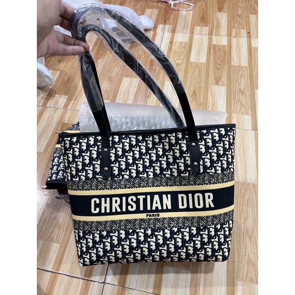 Túi xách nữ dáng công sở thổ cẩm DI O size 32cm