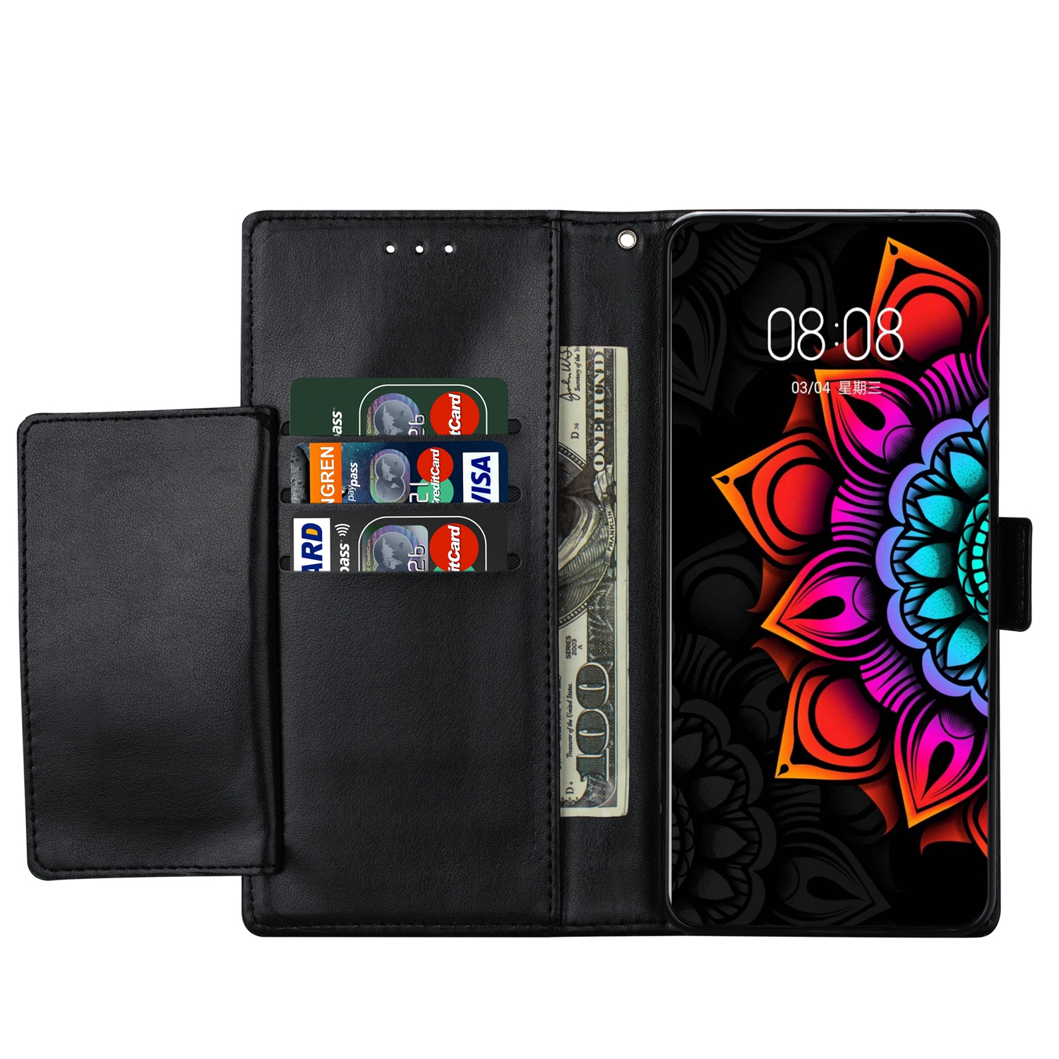 MANDALA Ốp Lưng Nắp Gập In Hình 3d Cho Điện Thoại Samsung Galaxy Note 8 / Note 9 / Note 10 / Note 10 Plus / Note 20 / Note 20