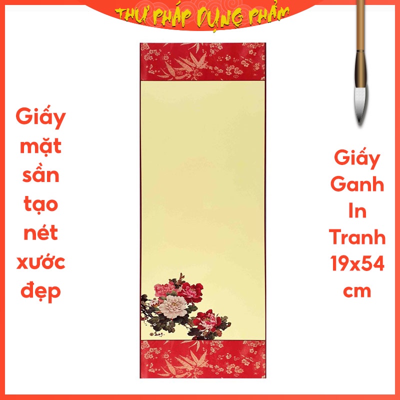 Liễn Giấy Viết Thư Pháp, Liễn Giấy Mỹ Thuật In Tranh Giấy Ganh 19x54cm  - Set 05 tờ